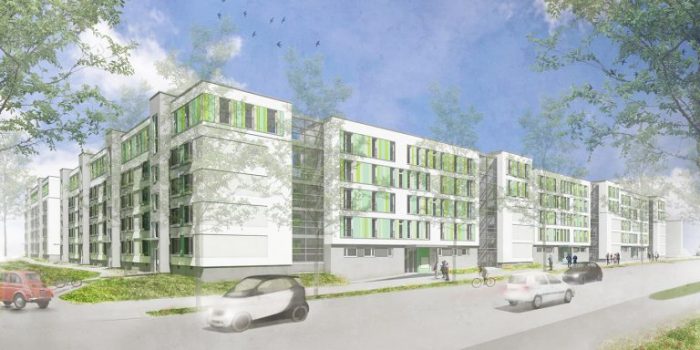 Chiemgaustraße, Neubau einer Wohnanlage