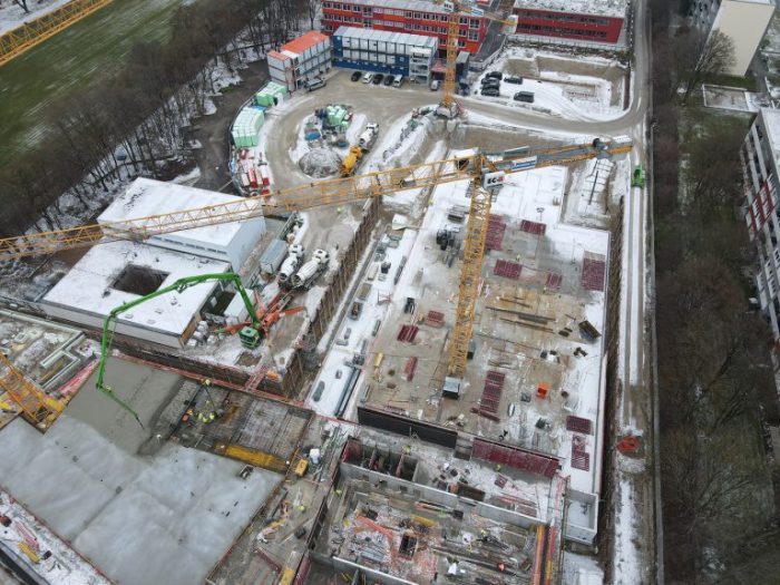 Strehleranger 4–6, Neubau einer Schule mit Sporthalle