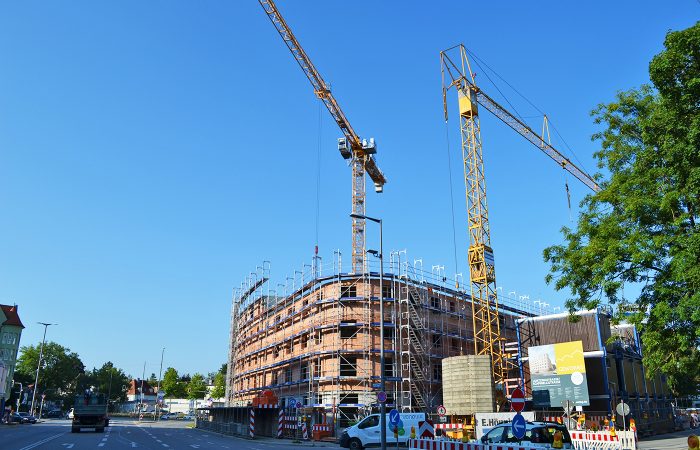GEWOFAG: Neubau an der Lortzing- / Scapinellistraße: Neuigkeiten im September 2021