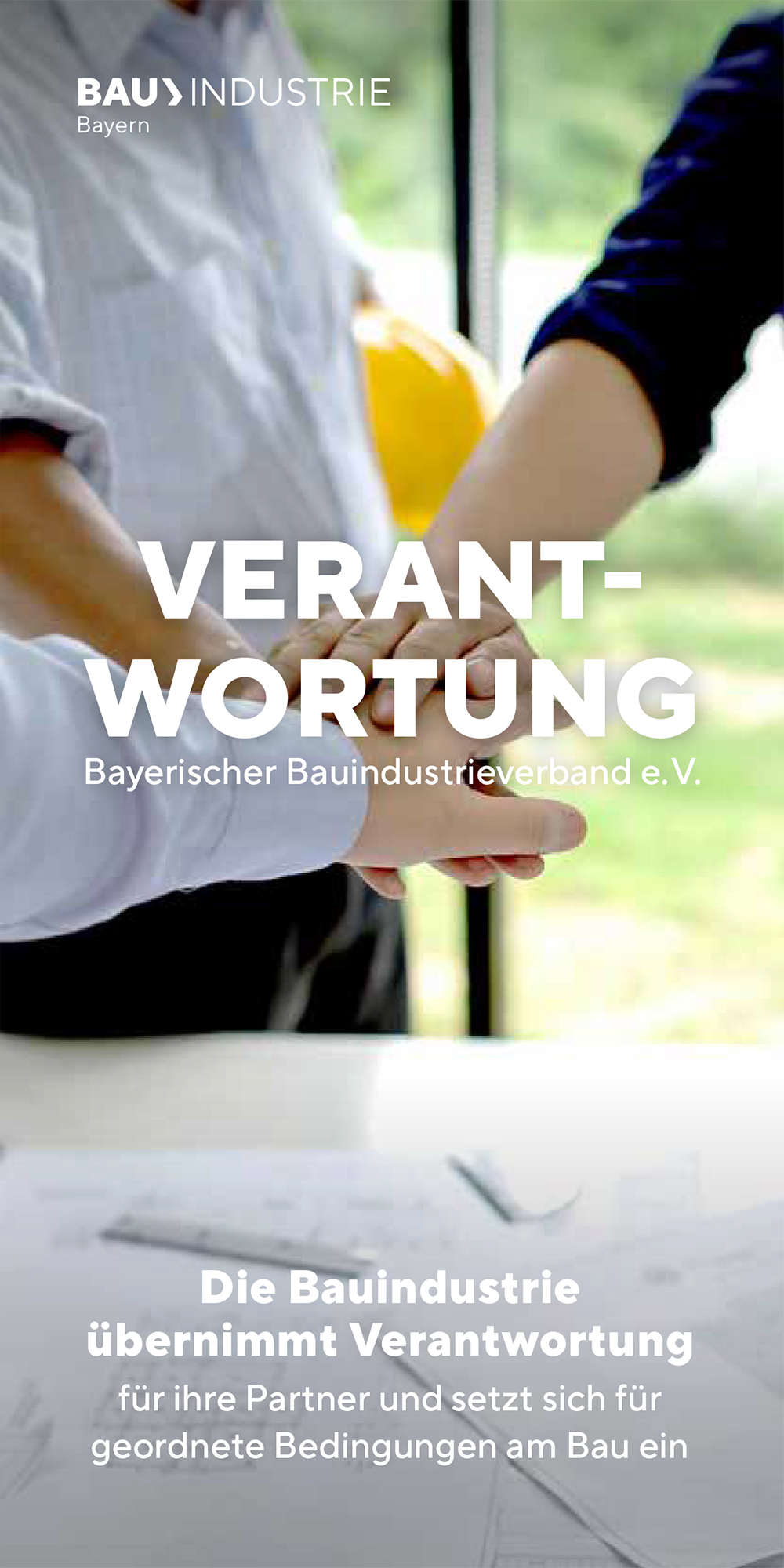 Flyer Die Bauindustrie Verantwortung   Titel  