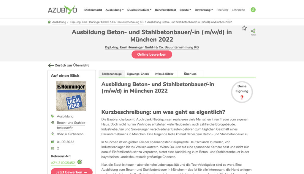 ehoenninger azubiyo   