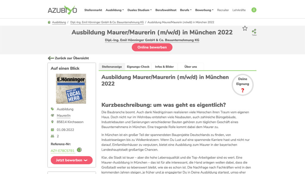 ehoenninger azubiyo   
