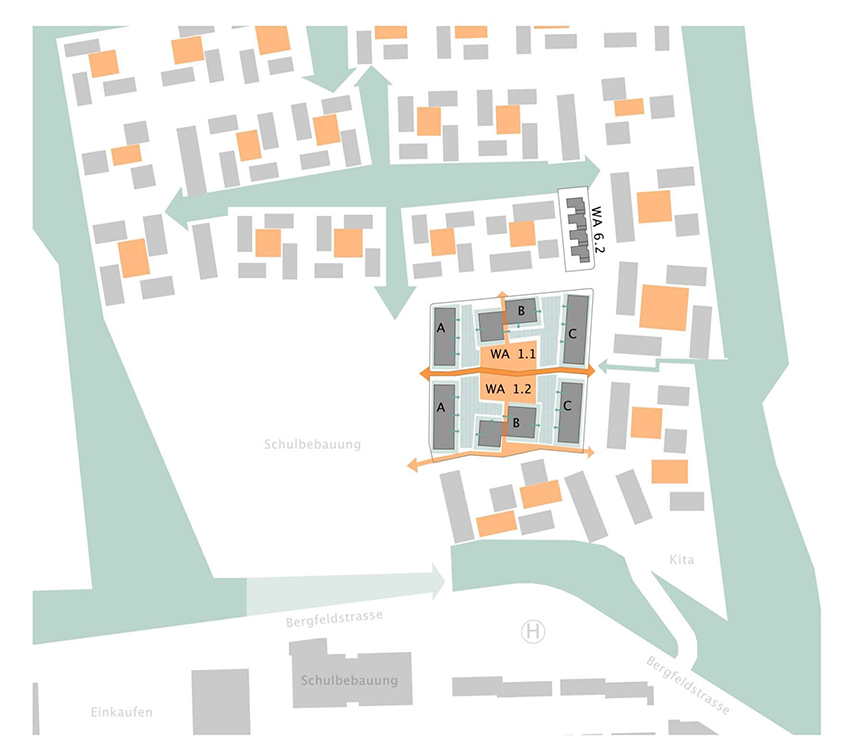 gewofag poing  poi lorber paul wohnen am bergfeld poing muenchen wohnbau lageplan scaled e