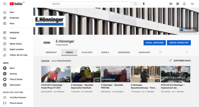 E.Hönninger auf youtube – April 2024