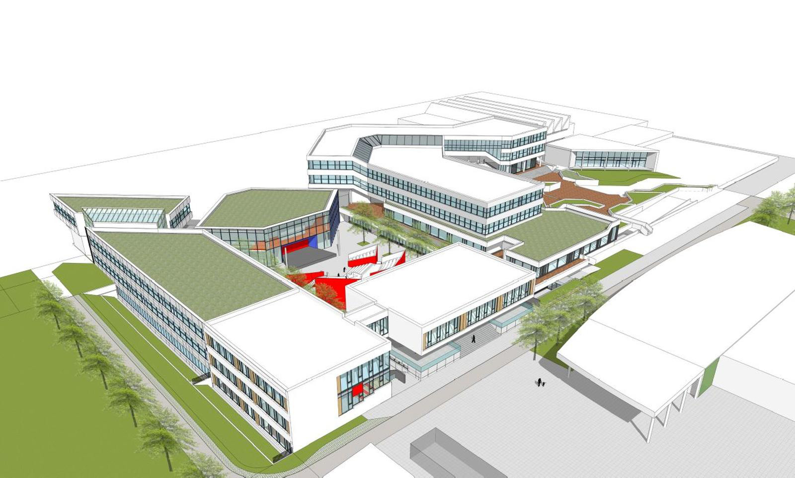  aus der vogelperspektive so soll das lise meitner gymnasium  aussehen rph web