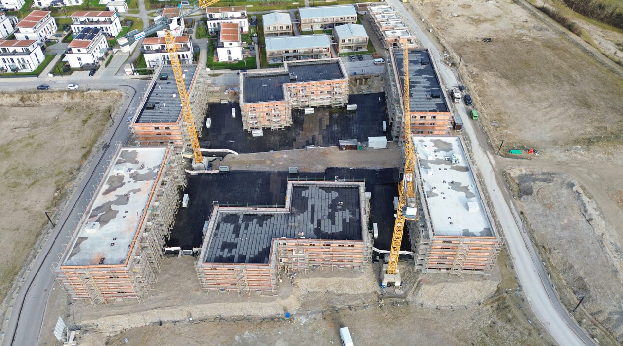 GEWOFAG-Poing: Wohnbebauung „Am Bergfeld“ – Februar 2025