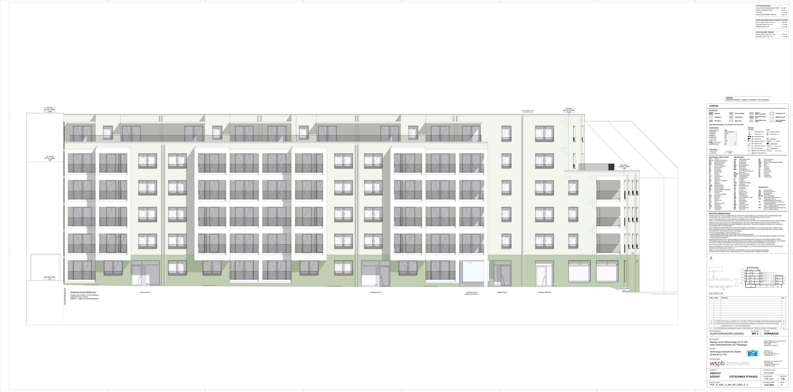 Bauprojekt Potsdamer Strasse Seitenansicht web